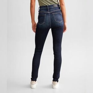 Buckle Black Ankle Skinny Size 28 High-Rise Super Dark Wash Fit No. 75